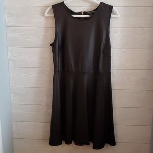 Forever 21 Black Pleather Dress Size XL